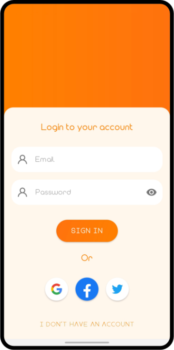mobile application screenshot